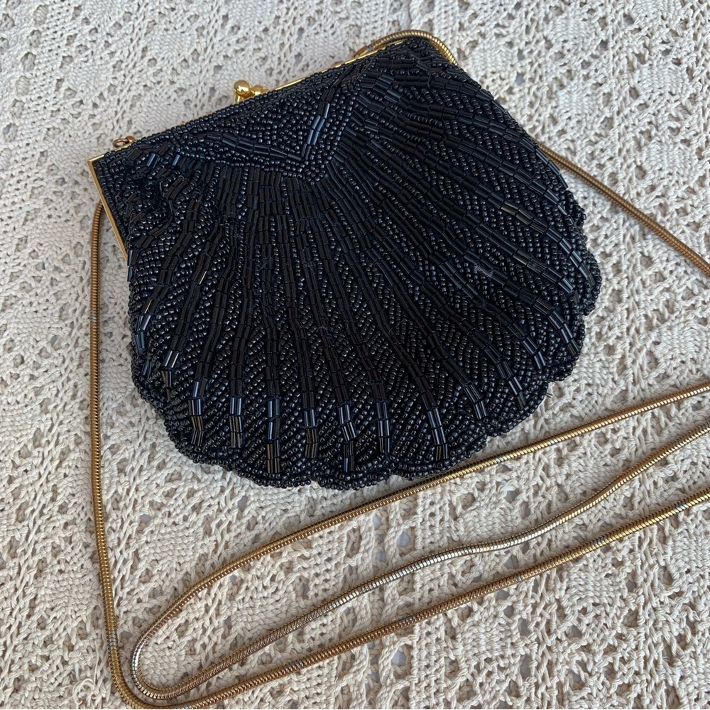 Vintage Carla Marchi Beaded Evening Handbag Purse Clutch Bag - Picture 1 of 10